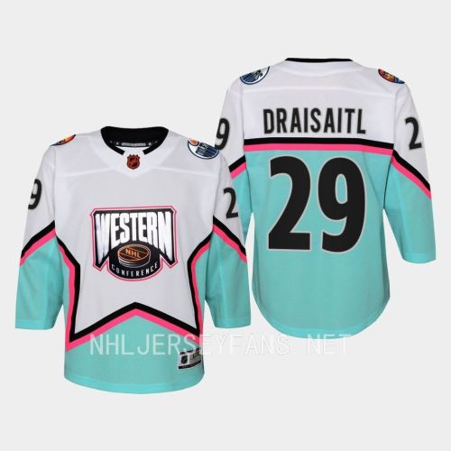 Leon Draisaitl 29 Edmonton Oilers 2023 All-Star Western White