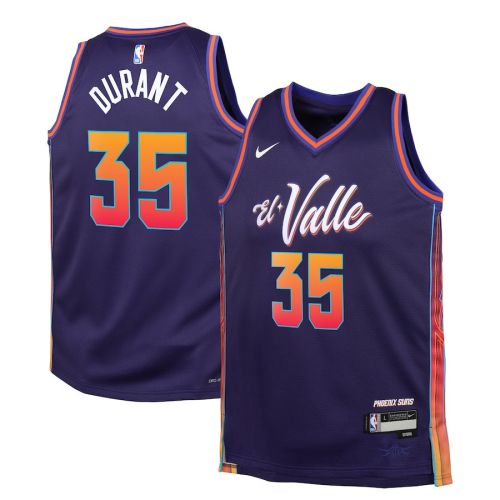 Kevin Durant 35 Phoenix Suns 2023/24 City Edition Swingman YOUTH Jersey - Purple