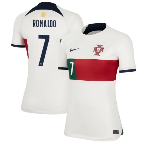 Cristiano Ronaldo 7 Portugal National Team 2022-23 Qatar World Cup Women Jersey - Away