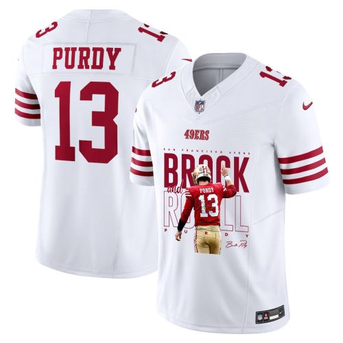 Brock Purdy 13 San Francisco 49ers Road to Greatness White Game Jersey - Men