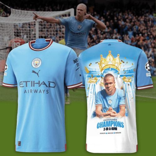 Erling Haaland Manchester City King Of Champions League 2022/23 Home Printing Jersey