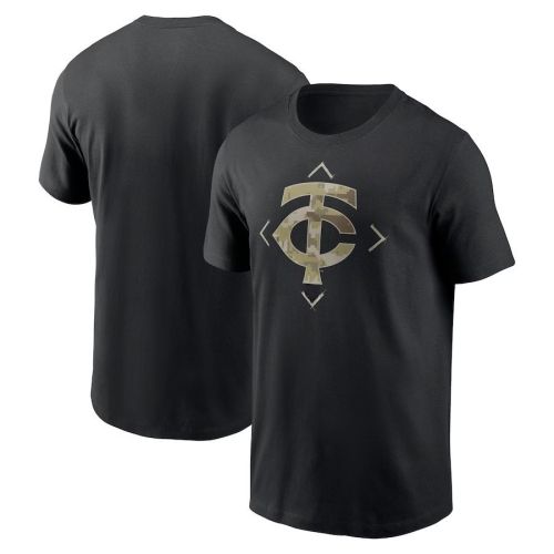 Minnesota Twins Camo Logo T-Shirt - Black