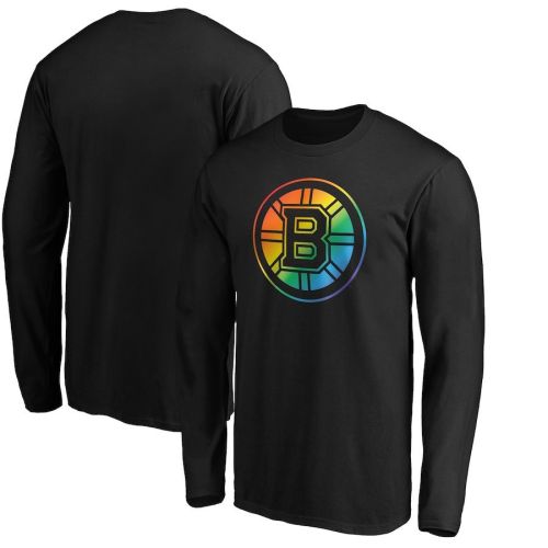 Boston Bruins Team Pride Logo Long Sleeve T-Shirt - Black