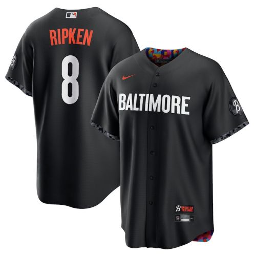 Cal Ripken 8 Baltimore Orioles 2023 City Connect Men Jersey - Black