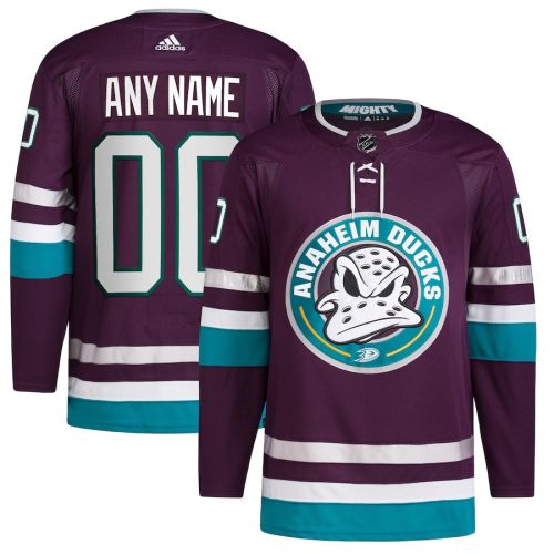 Anaheim Ducks Alternate 30th Anniversary Primegreen Custom Men Jersey - Purple