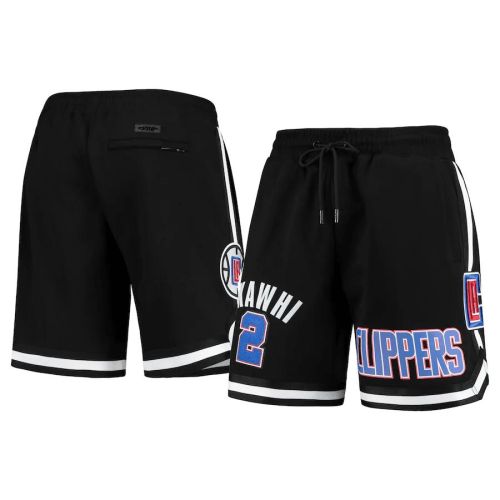 Kawhi Leonard 2 LA Clippers Black Team Player Shorts - Men