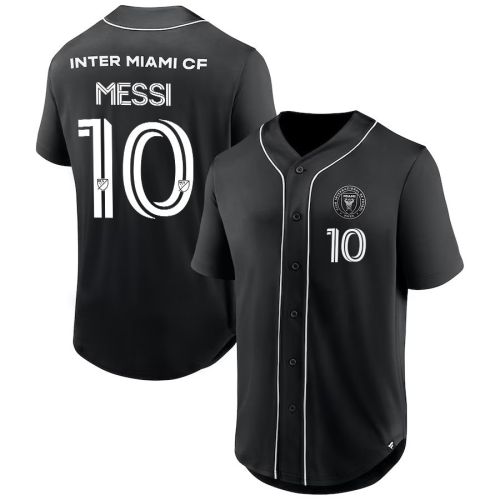 Lionel Messi 10 Inter Miami FC Third Period Fashion Baseball Jersey - Black